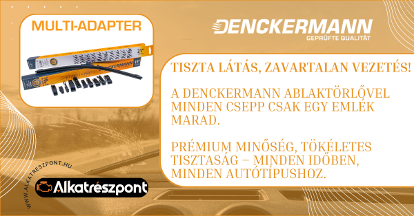 Tiszta látás a Denckermann ablaktörlőlapátokkal! Tiszta látás a Denckermann ablaktörlőlapátokkal!