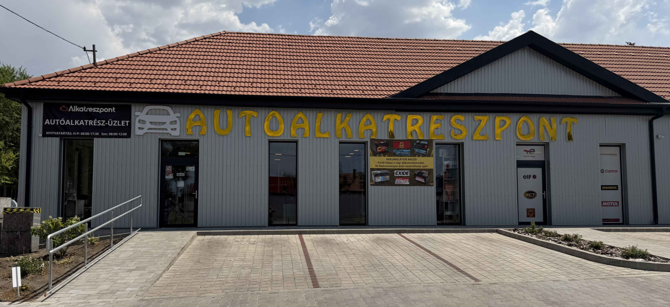 Autóalkatrészpont üzlet Kecskeméten, személyes átvételi lehetőséggel