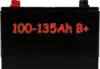100-135Ah B+ - Európai típus