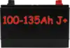 100-135Ah J+ - Európai típus