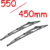 550/450mm - Ablaktörlő lapát