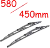 580/450mm - Ablaktörlő lapát