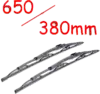 650/380mm - Ablaktörlő lapát