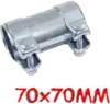 70X70mm - Toldócső