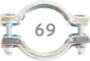 69mm - Kúpos bilincsek