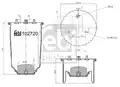 102720F BURDUF SUSPENSIE CABINA SOFER CSNBB FEBI - Febi