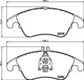 Tf.e.W204/W212 C-E CLASS/LUC - Pagid