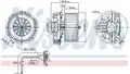 Utastér-ventilátor - Nissens