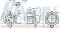 Ventilátor, utastér - Nissens