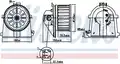 Ventilátor, utastér - Nissens