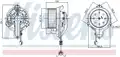 Ventilátor, utastér - Nissens