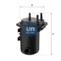 UFI üzemanyagszűrő - UFI