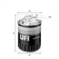 UFI üzemanyagszűrő - UFI