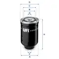 UFI üzemanyagszűrő - UFI