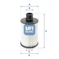 UFI olajszűrő - UFI