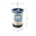 Üzemanyagszűrő dízel - UFI