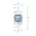 UFI üzemanyagszűrő - UFI