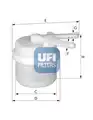 UFI üzemanyagszűrő - UFI