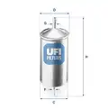 UFI üzemanyagszűrő - UFI
