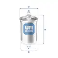 UFI üzemanyagszűrő - UFI