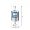 UFI üzemanyagszűrő - UFI