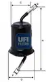 UFI üzemanyagszűrő - UFI