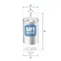 UFI üzemanyagszűrő - UFI
