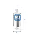 UFI üzemanyagszűrő - UFI