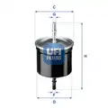UFI üzemanyagszűrő - UFI
