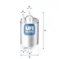 UFI üzemanyagszűrő - UFI