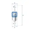UFI üzemanyagszűrő - UFI