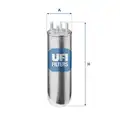 UFI üzemanyagszűrő - UFI