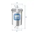 UFI üzemanyagszűrő - UFI