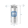 Üzemanyagszűrő benzin - UFI
