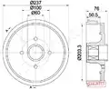DOBO RENAULT TA-0700C CLIO III 05->BEZ LEAJA BEZ ABS - Japanparts