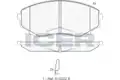 FÉKBETÉT /E/ MAZDA MPV,E (TYPE) 93- - Icer