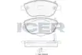 FÉKBETÉT /E/ CORSA D 06- - Icer