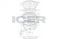 FÉKBETÉT /E/AUDI A4 2.0TDI-2.7TDI 07- - Icer