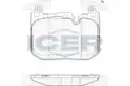 FÉKBETÉT /E/BMW 1/F20/,3/F30/ 11- - Icer
