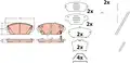KLOCKI HAM. MAZDA P. 3 1,5-2,0 18- - TRW