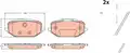 KLOCKI HAM. OPEL P. ASTRA/COMBO/GRANDLAND 1,2-1,6/1,5-2,0 D 21- - TRW