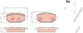 KLOCKI HAM. CITROEN T. C4 1,2/1,5 BLUEHDI 20- - TRW