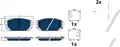 KLOCKI HAM. KIA P. EV6 21- ELECTRIC BLUE - TRW