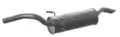 Kipufogódob, hátsó - IMASAF