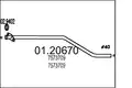 MTS kipufogócső AUTB.Y 10 1.0 - MTS