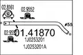MTS kipufogócső AUDI.A3 1.9 D - MTS