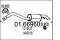 MTS hátsó kipufogódob FORD.ESC - MTS