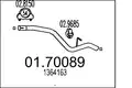 MTS hátsó kipufogócso.FORD.FOCUS 1.6 TDCI - MTS
