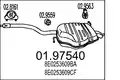 MTS hátsó kipufogódob AUDI.A4 - MTS