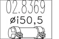 MTS kip. Szerelék.FIAT.DIAM. MM 50,5 L.125 - MTS